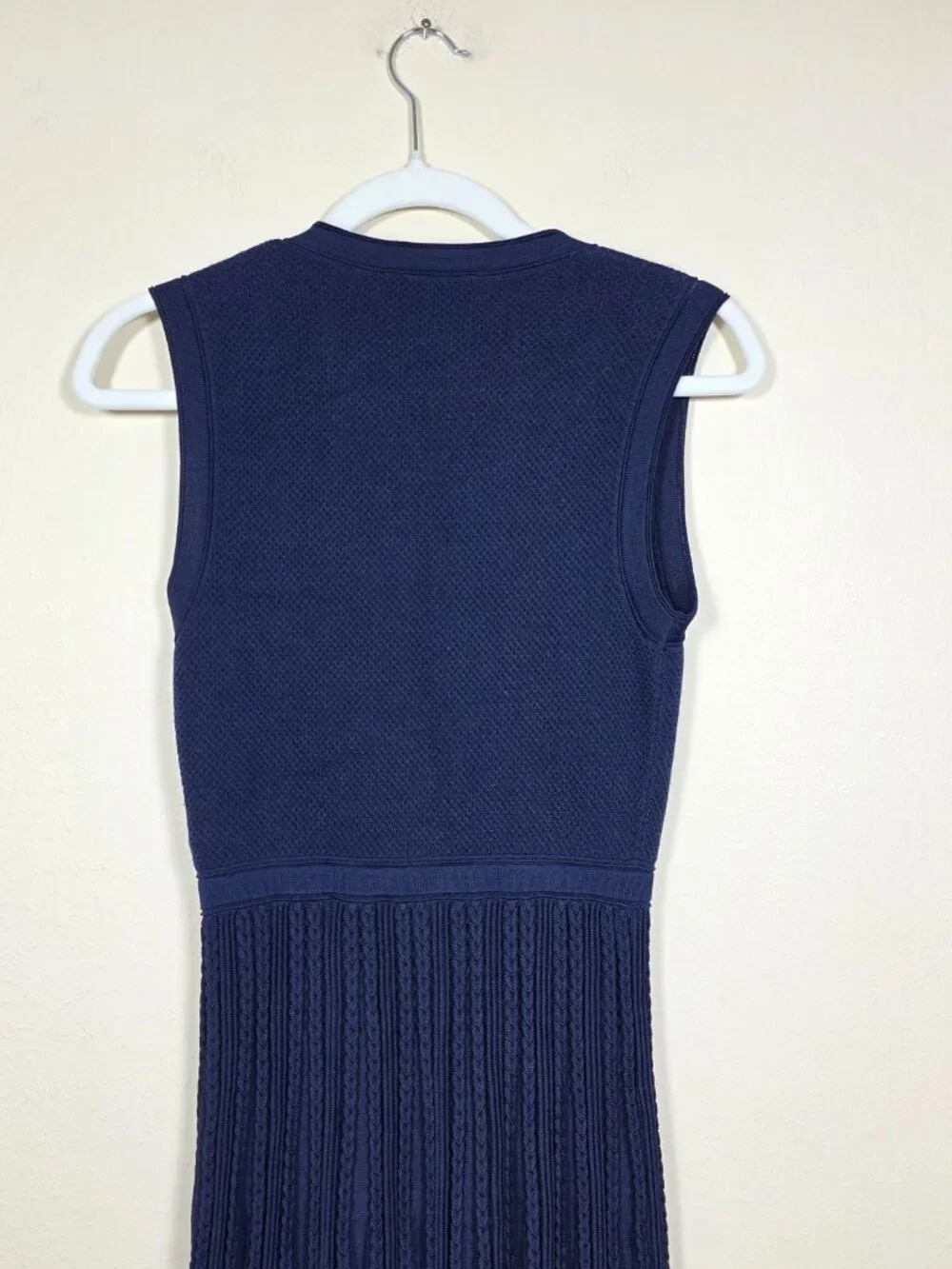 Maje Navy Sleeveless Knit Midi Dress Size 34 US 0 MSRP $445 - Picture 8 of 11
